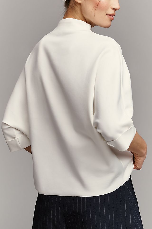 By Anthropologie Whitley Mock-Neck Top