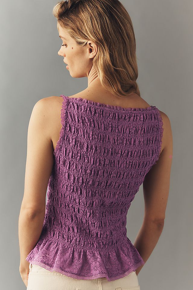 Maeve Shirred Tank