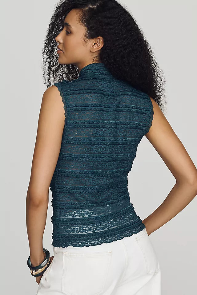Lace Ruffle Tank