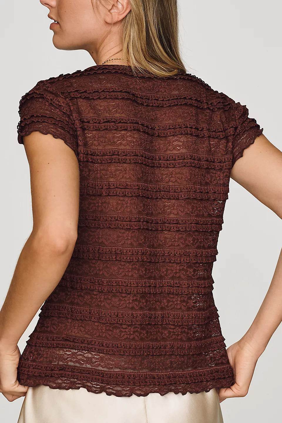 Lace Ruffle Baby Tee