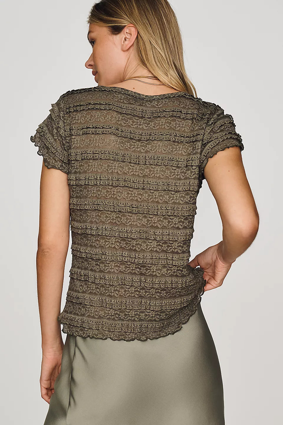 Lace Ruffle Baby Tee