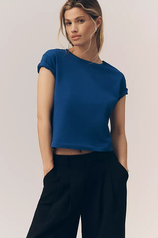 Adine Supima Cotton Crop Tee