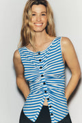 Maeve Breakwater Sleeveless Buttondown Top
