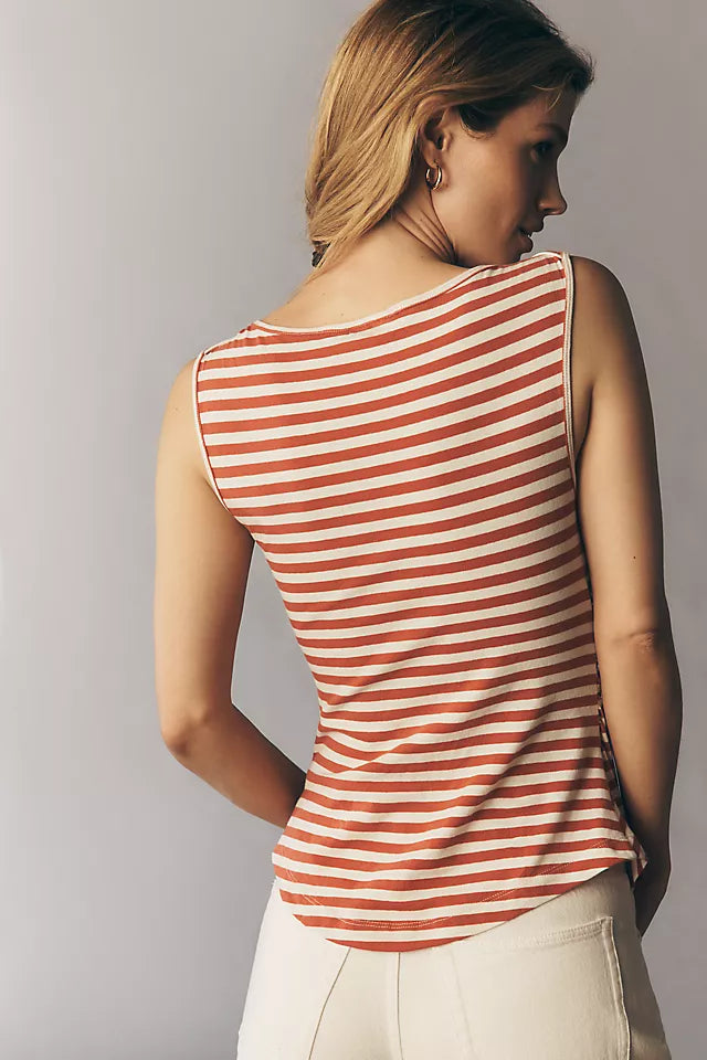 Maeve Breakwater Sleeveless Buttondown Top