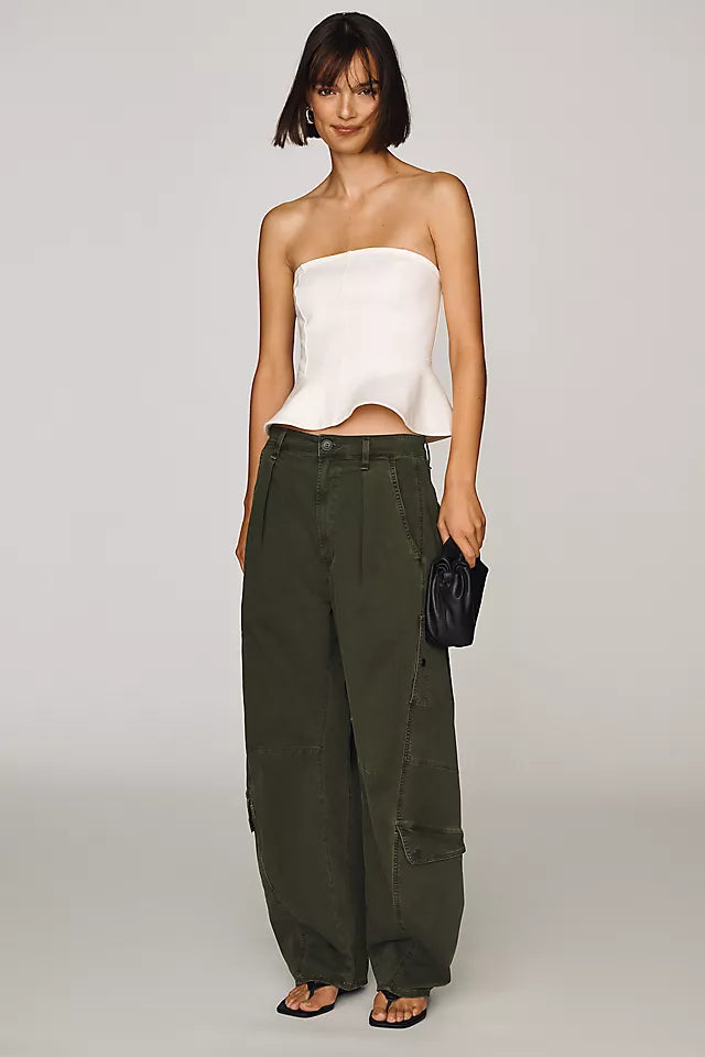 Maeve Peplum Tube Top