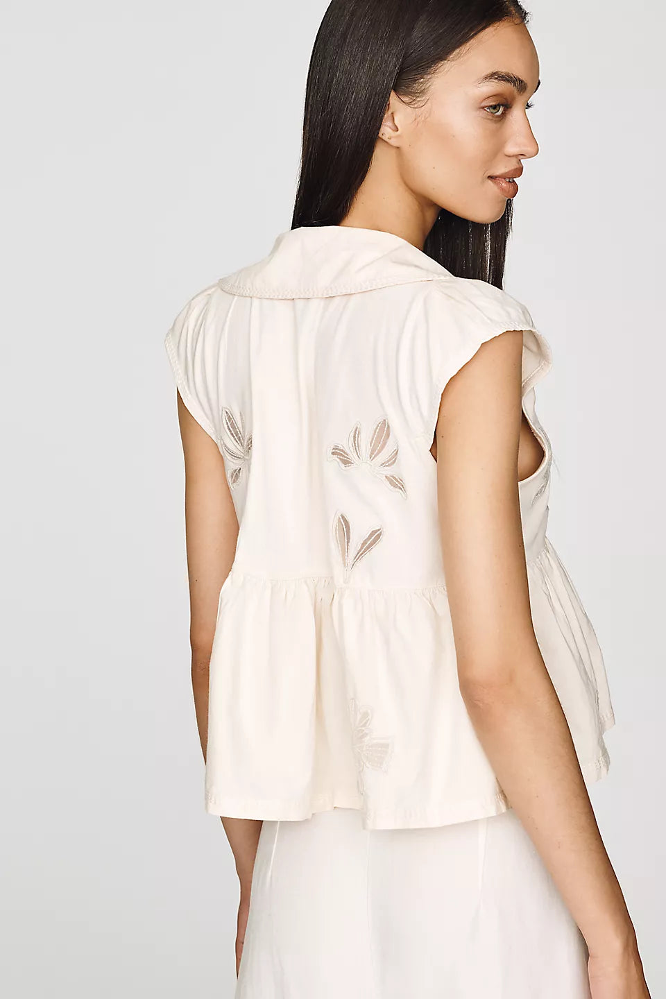 Cotton Cutwork Babydoll Top