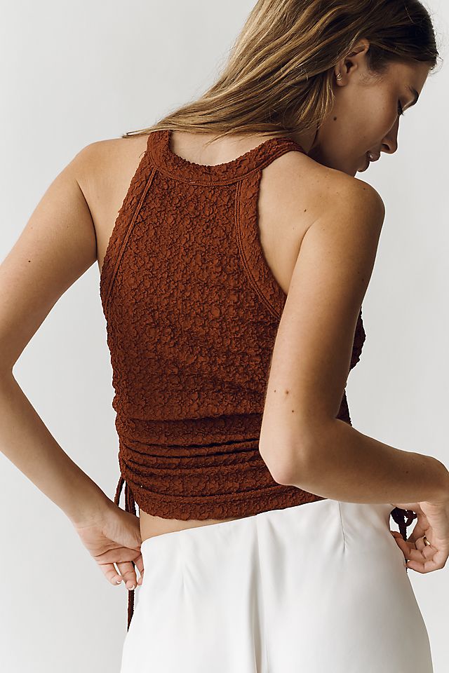 By Anthropologie High Neck Cinched Tank