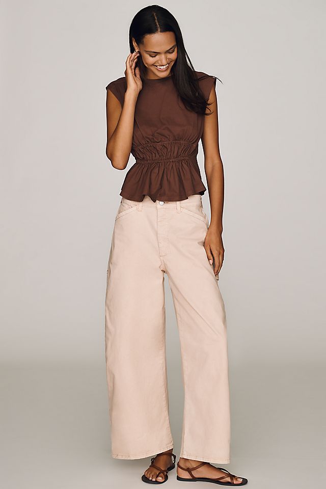 Pilcro 100% Cotton Waisted Muscle Tee