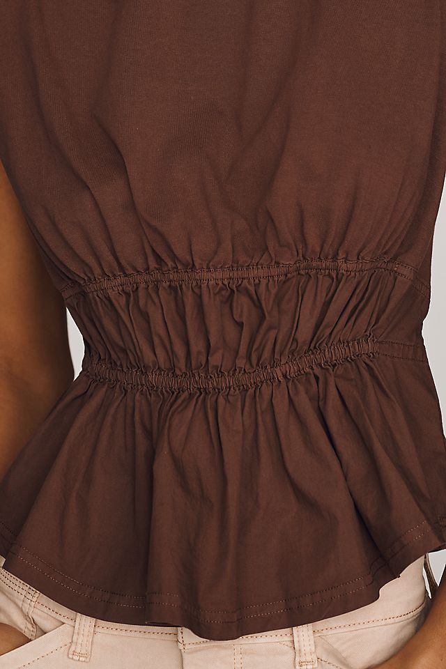 Pilcro 100% Cotton Waisted Muscle Tee