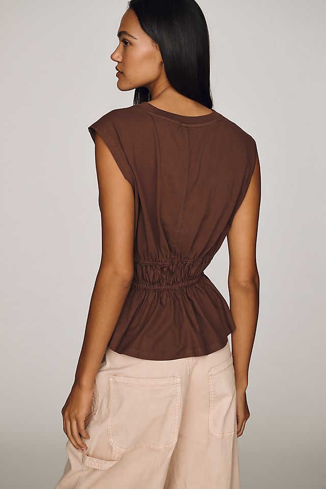 Pilcro 100% Cotton Waisted Muscle Tee