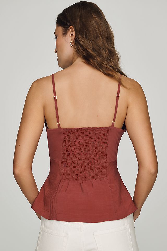 By Anthropologie V-Neck Waisted Peplum Tank