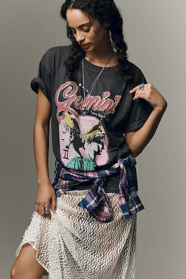 Girl Dangerous Zodiac Graphic Cotton Tee