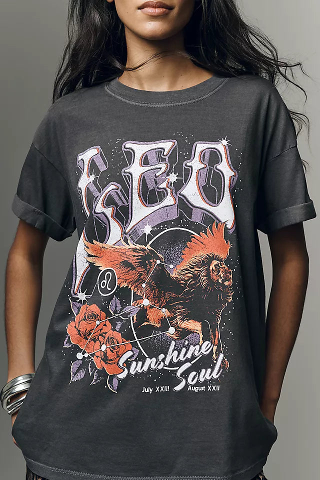 Girl Dangerous Zodiac Graphic Cotton Tee
