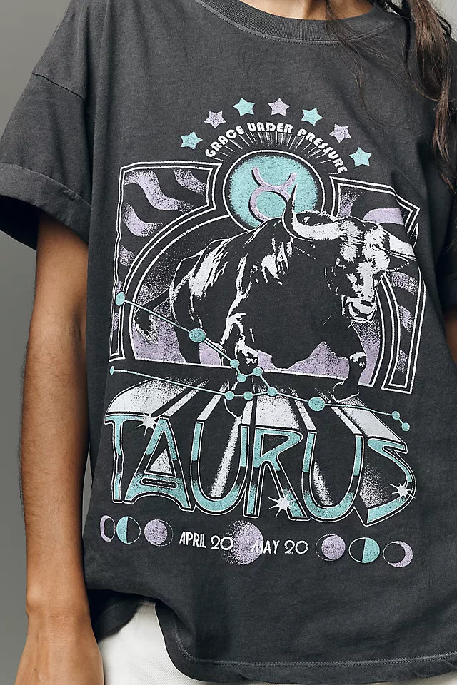 Girl Dangerous Zodiac Graphic Cotton Tee