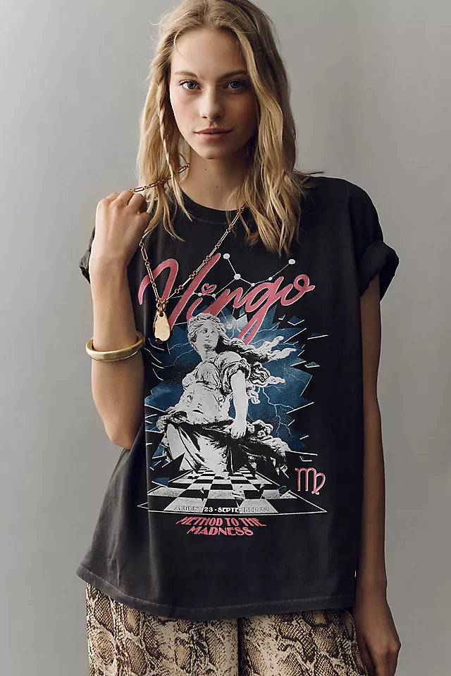 Girl Dangerous Zodiac Graphic Cotton Tee