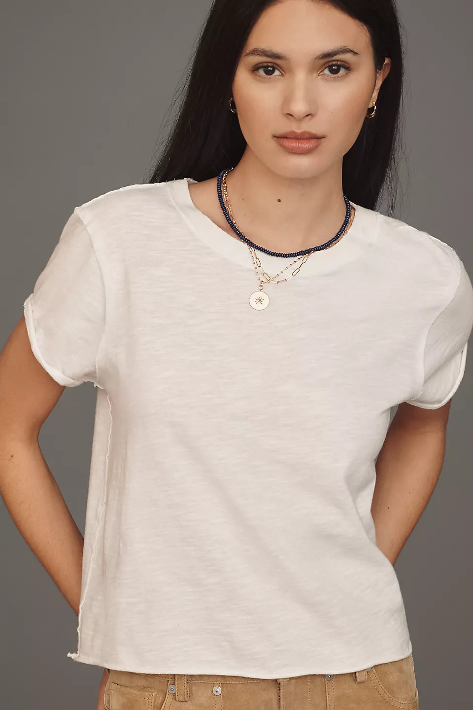 Maeve Caitlin Cotton Boxy Tee