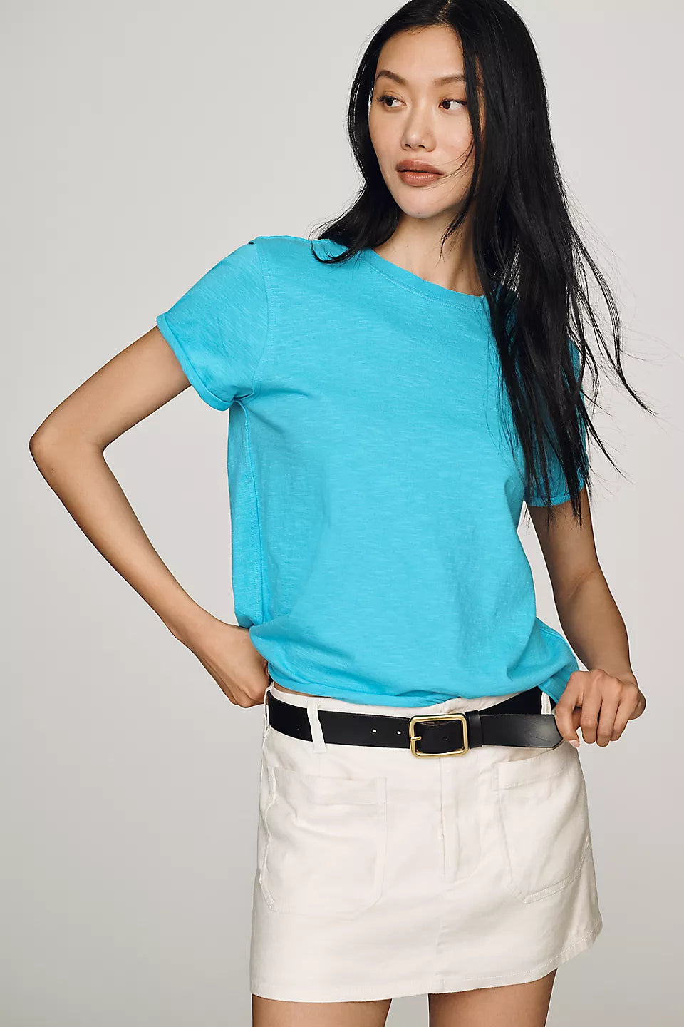 Maeve Caitlin Cotton Boxy Tee