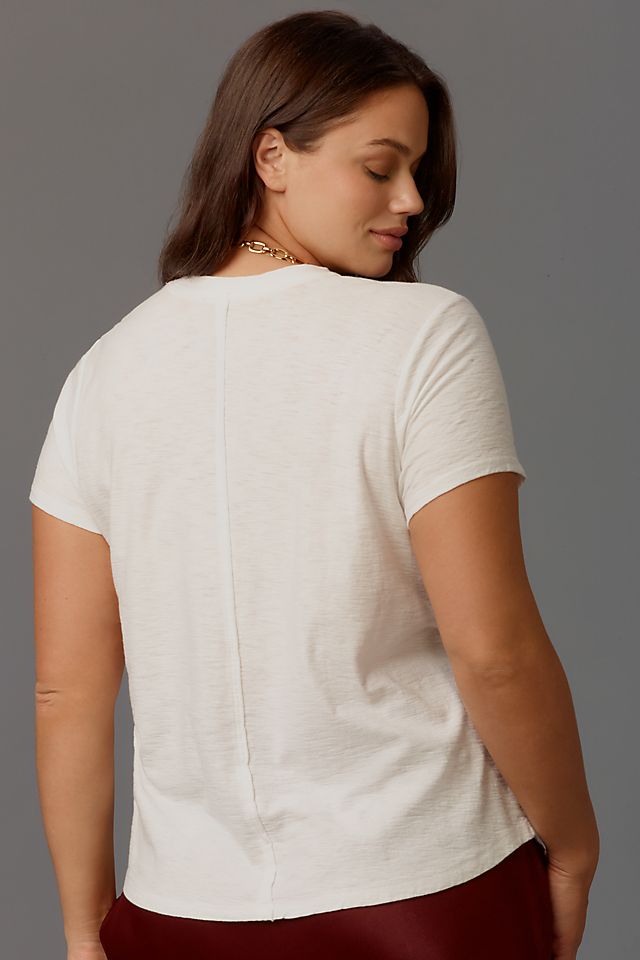 Pilcro Bennie Cotton Slim Crew Neck Tee