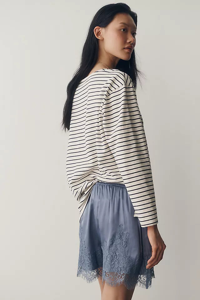 Greer 100% Cotton Relaxed Long-Sleeve Top