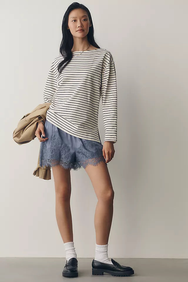 Greer 100% Cotton Relaxed Long-Sleeve Top