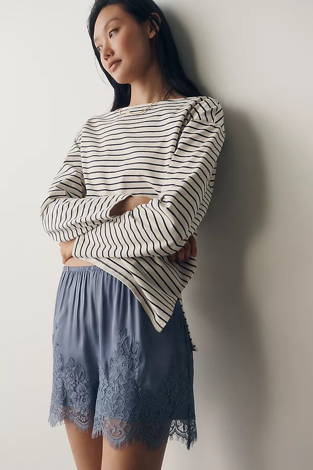Greer 100% Cotton Relaxed Long-Sleeve Top