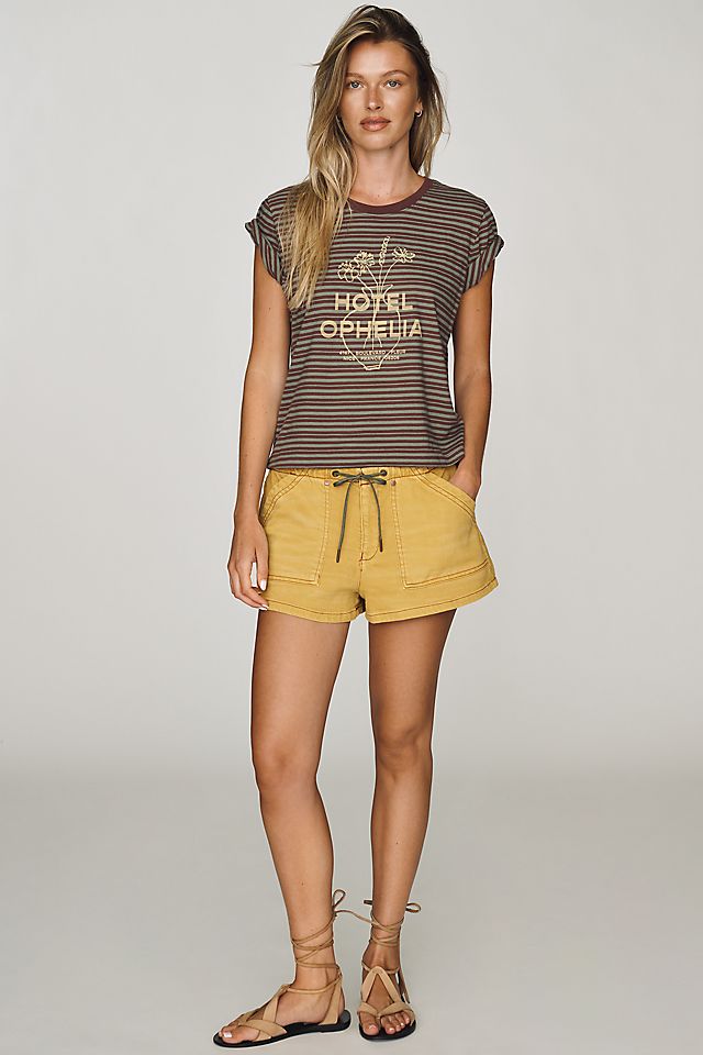 By Anthropologie Hotel Ophelia Cotton Graphic Tee