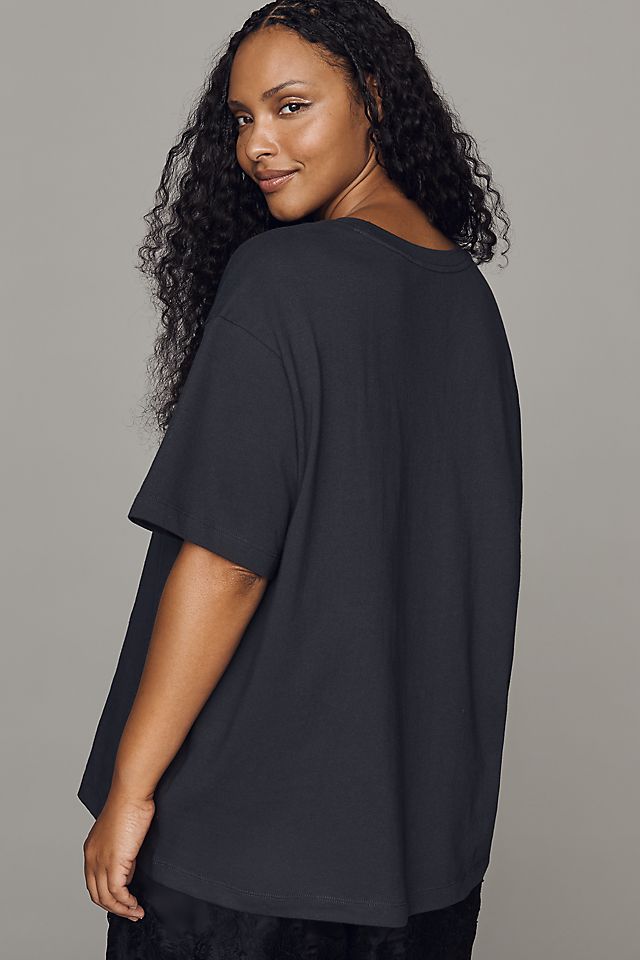 By Anthropologie Real Fun Wow! Cotton Graphic Tee