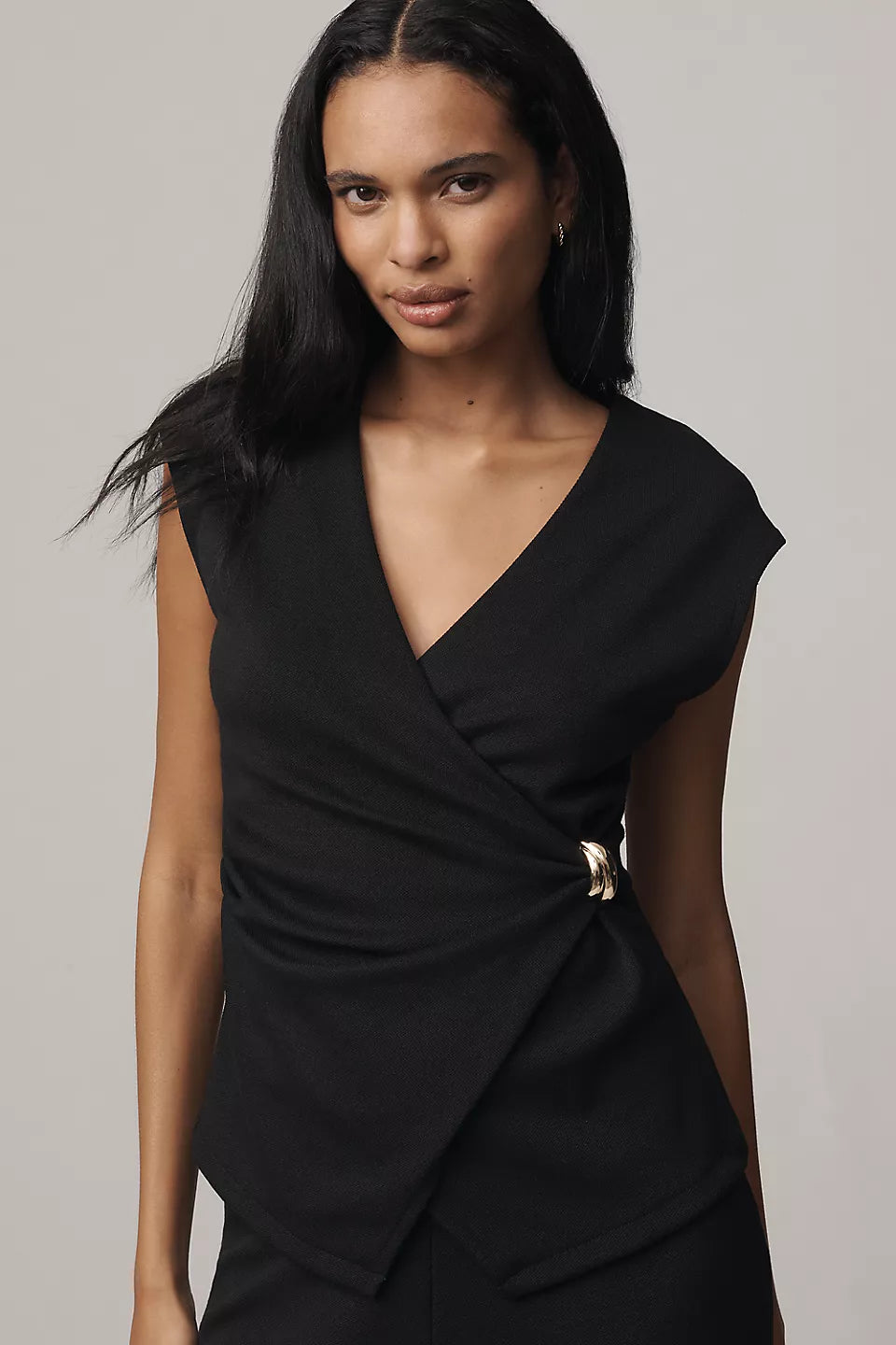 Maeve Hardware Wrap Top