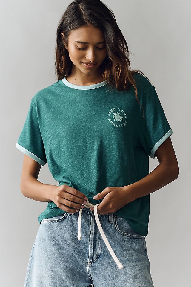 Pilcro Cotton Graphic Tee