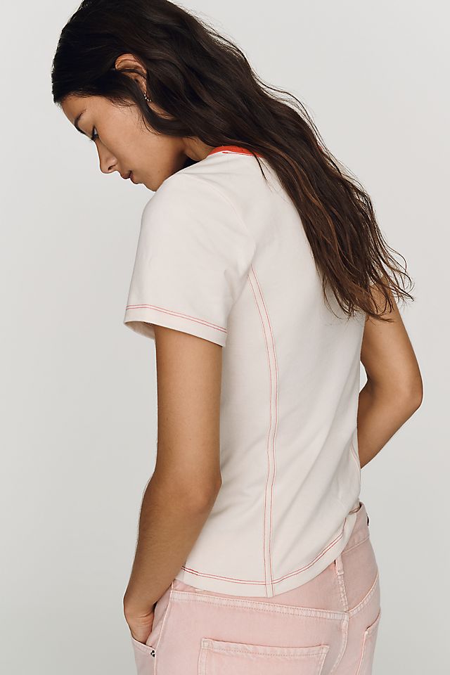 Pilcro Cotton Slim Sporty Tee