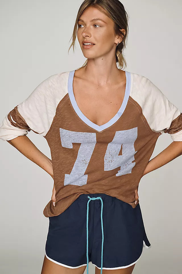 100% Cotton Long-Sleeve Varsity Shirt