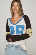 Pilcro 100% Cotton Long-Sleeve Varsity Shirt