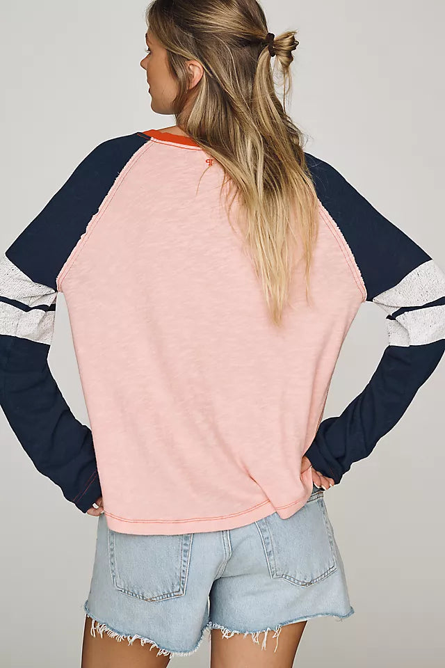 100% Cotton Long-Sleeve Varsity Shirt