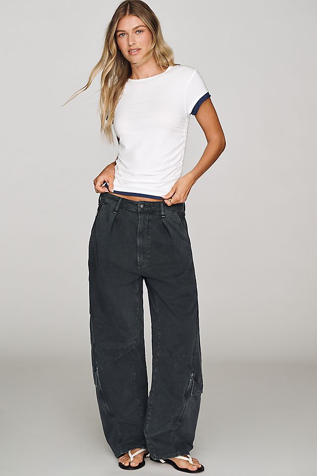 By Anthropologie Evan Cinched Baby Tee