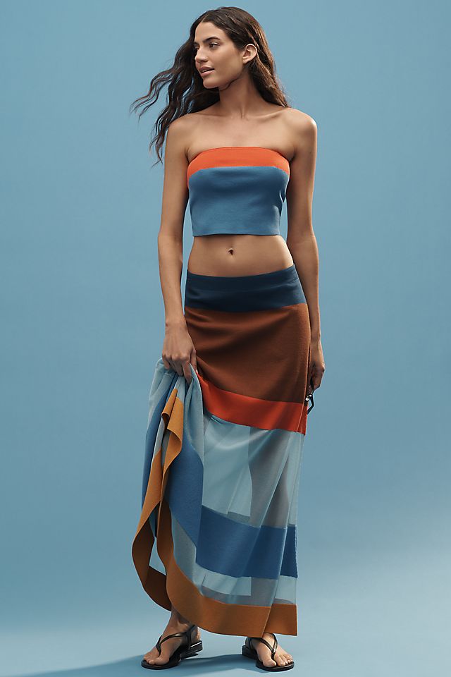 Maeve Knit Crop Tube Top