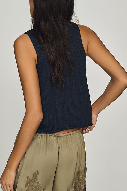 Pilcro 100% Cotton Roll Neck Sweater Tank
