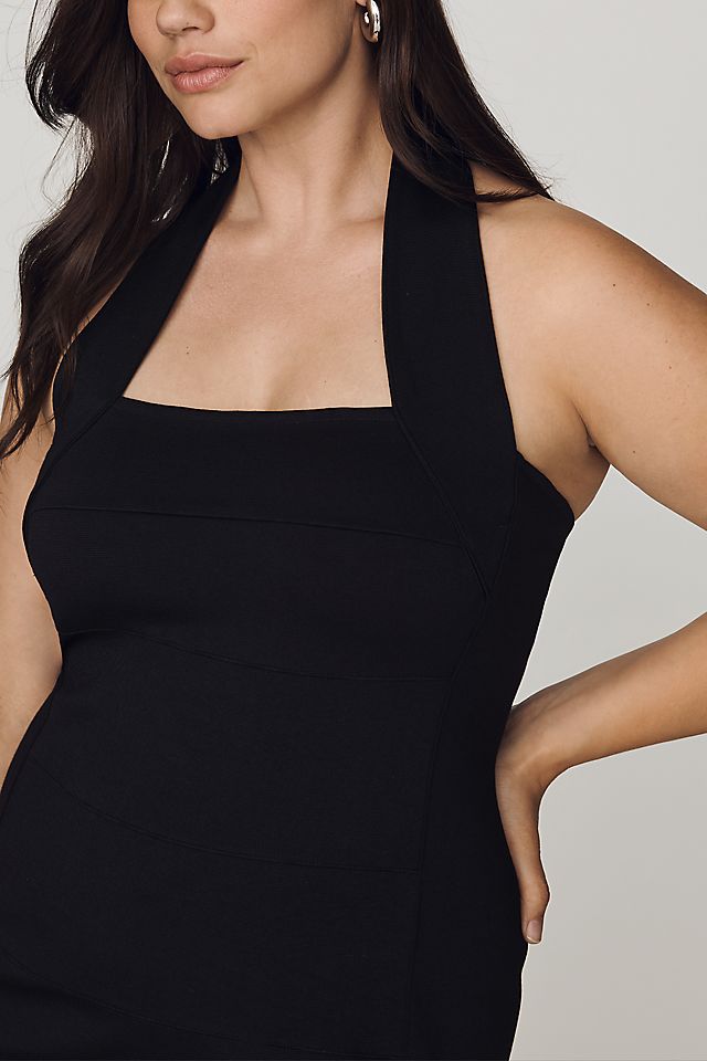 By Anthropologie Bandage Halter Mini Dress