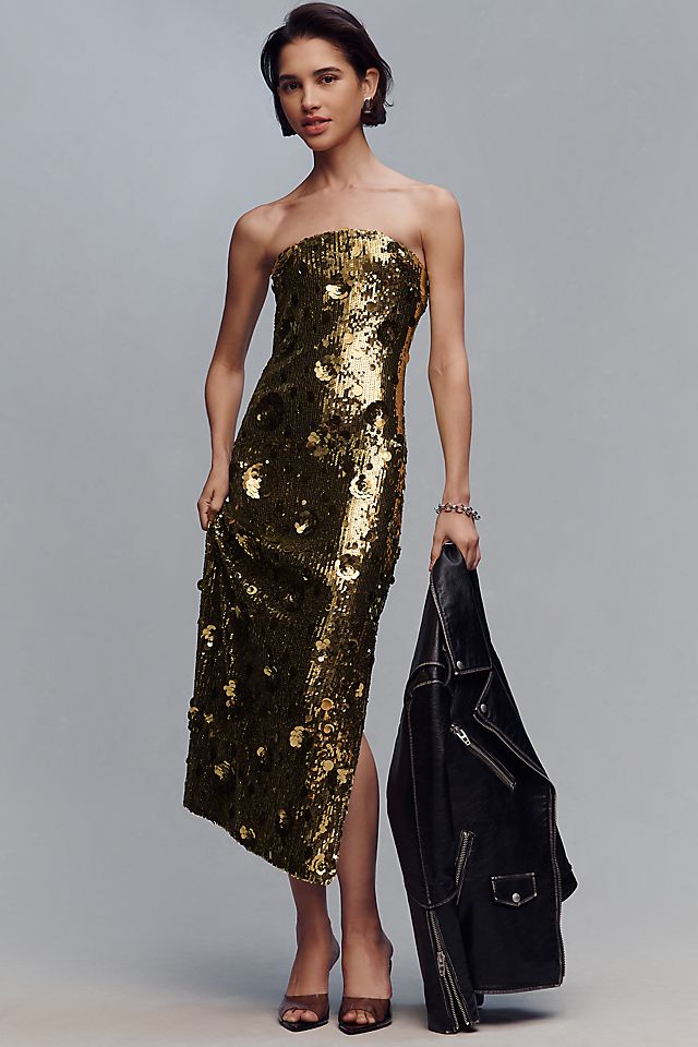 Endless Rose Strapless Sequin Dress