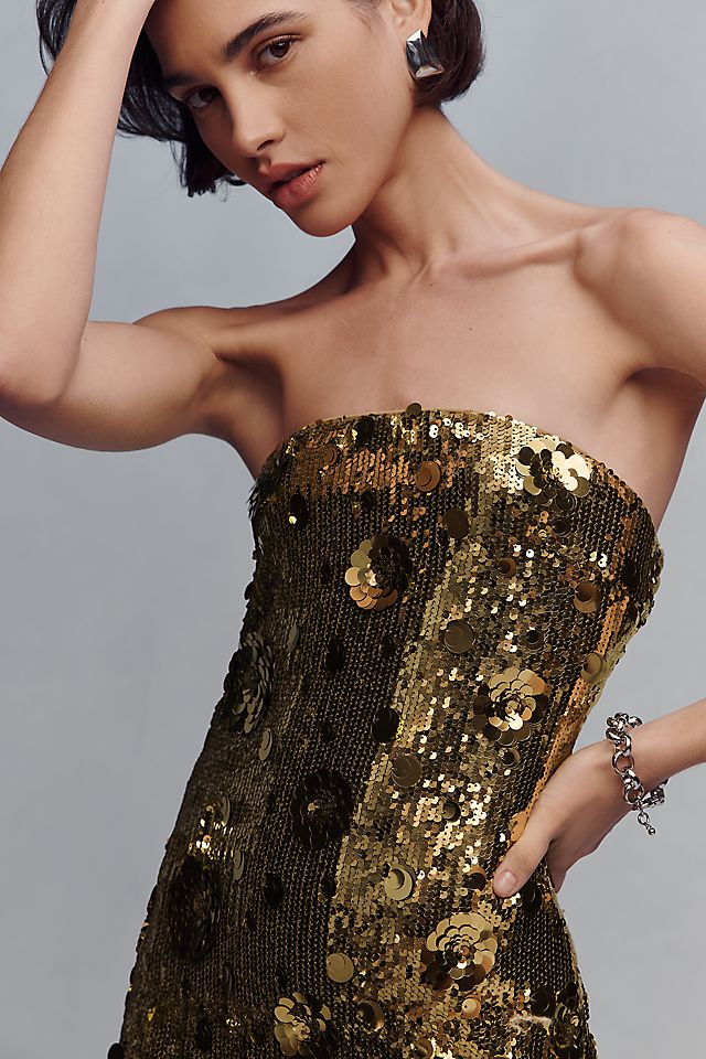 Endless Rose Strapless Sequin Dress