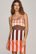 English Factory 100% Cotton Mixed-Print Mini Dress