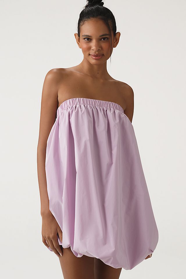 Endless Rose Strapless Bubble Mini Dress Lilac