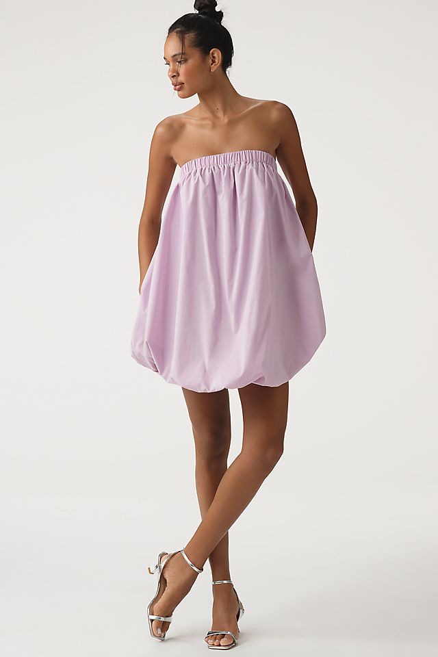 Endless Rose Strapless Bubble Mini Dress Lilac