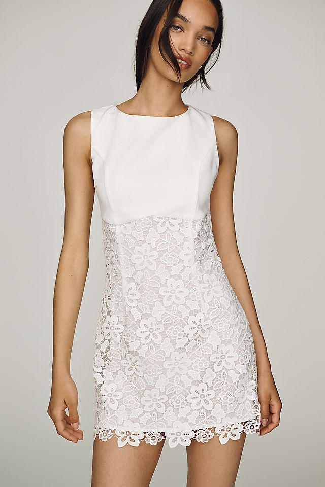 Endless Rose Lace Mini Dress White