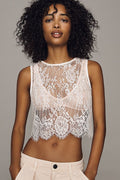 LyreBird Sheer Nylon Lace Swing Tank