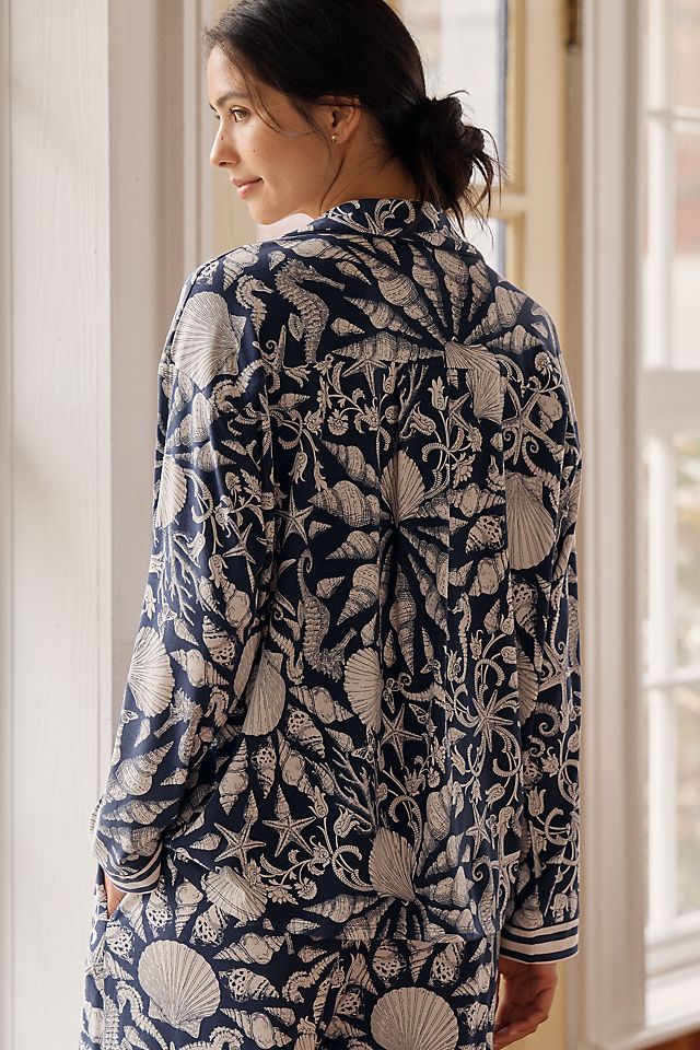 Lyrebird Briar Long-Sleeve Pajama Shirt ModaLuxe
