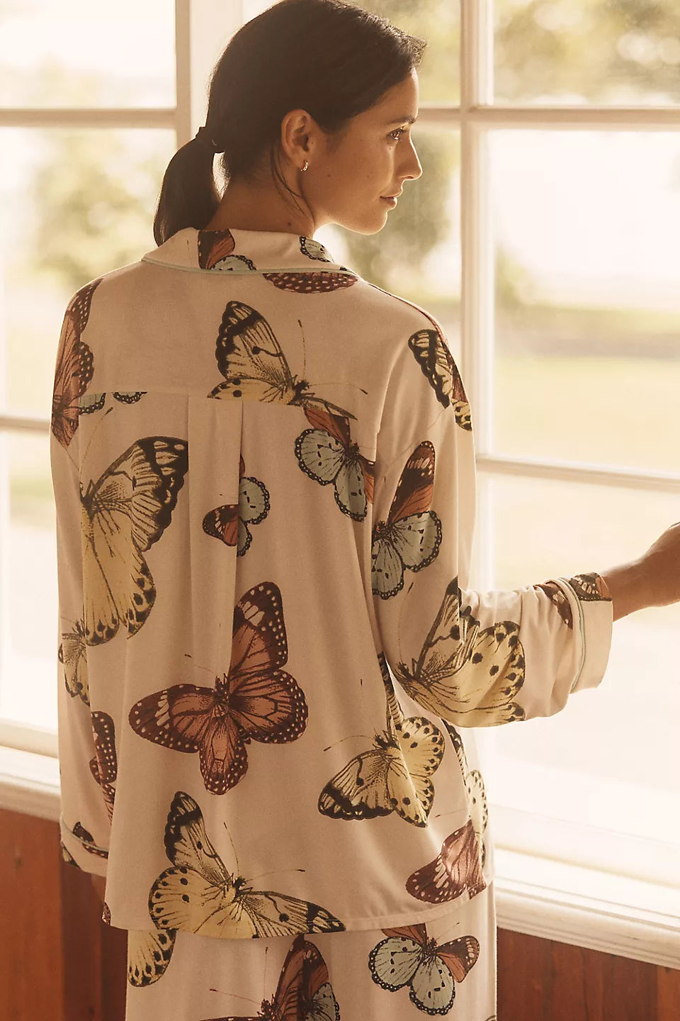 Lyrebird Briar Long-Sleeve Pajama Shirt ModaLuxe