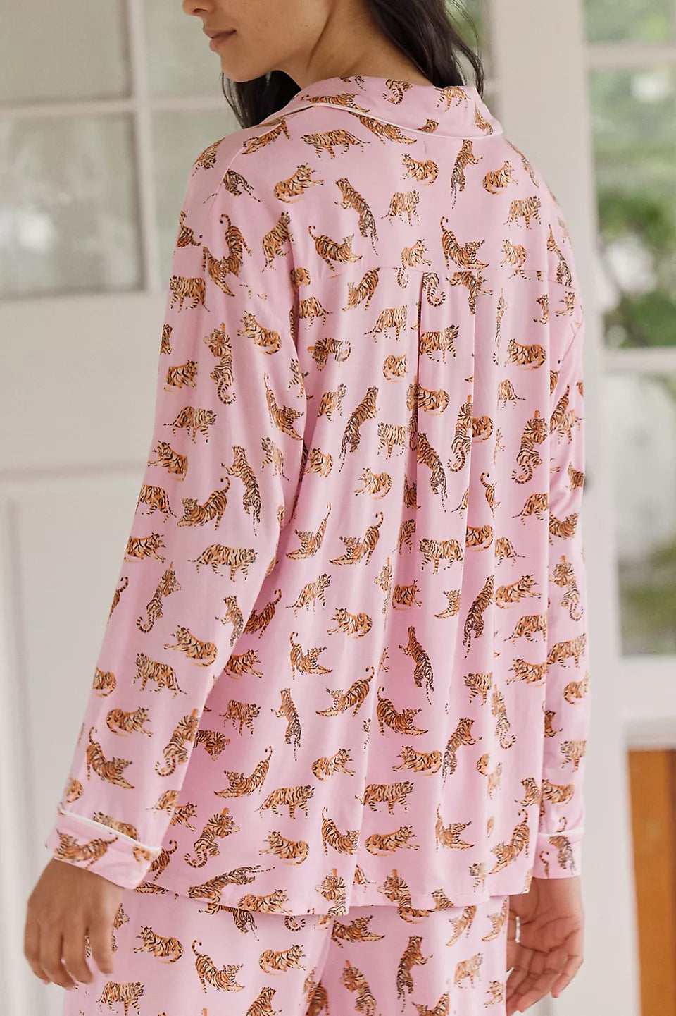 Lyrebird Briar Long-Sleeve Pajama Shirt ModaLuxe