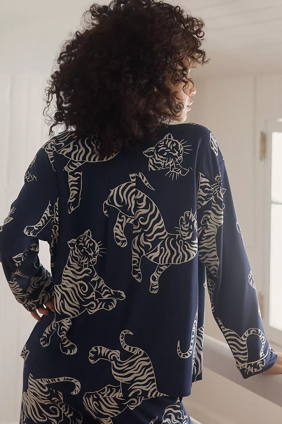 Lyrebird Briar Long-Sleeve Pajama Shirt ModaLuxe