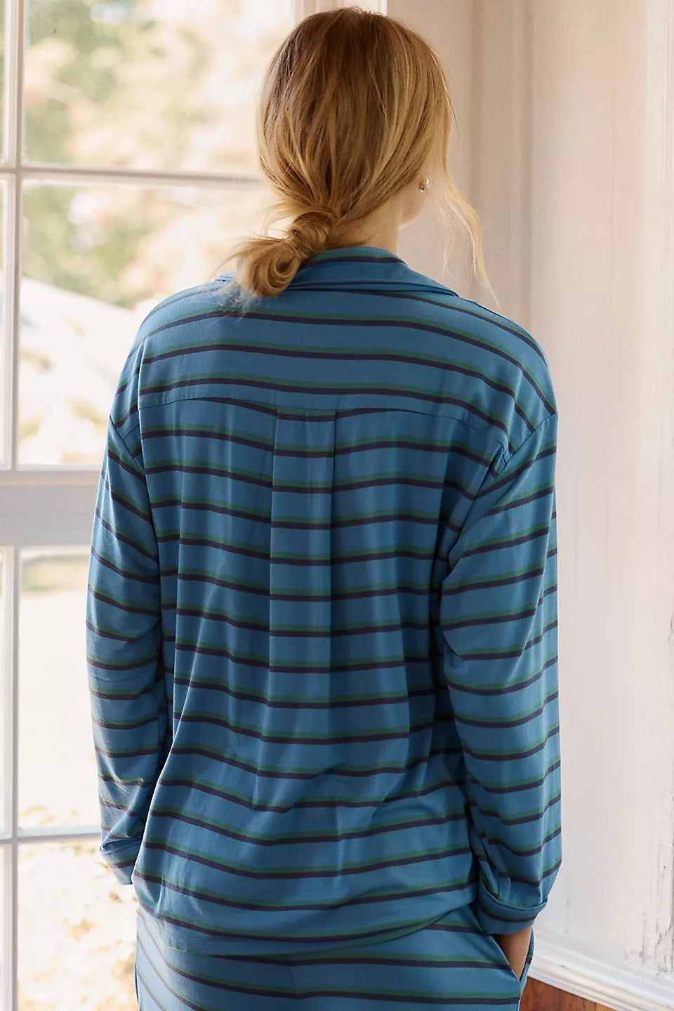 Lyrebird Briar Long-Sleeve Pajama Shirt ModaLuxe