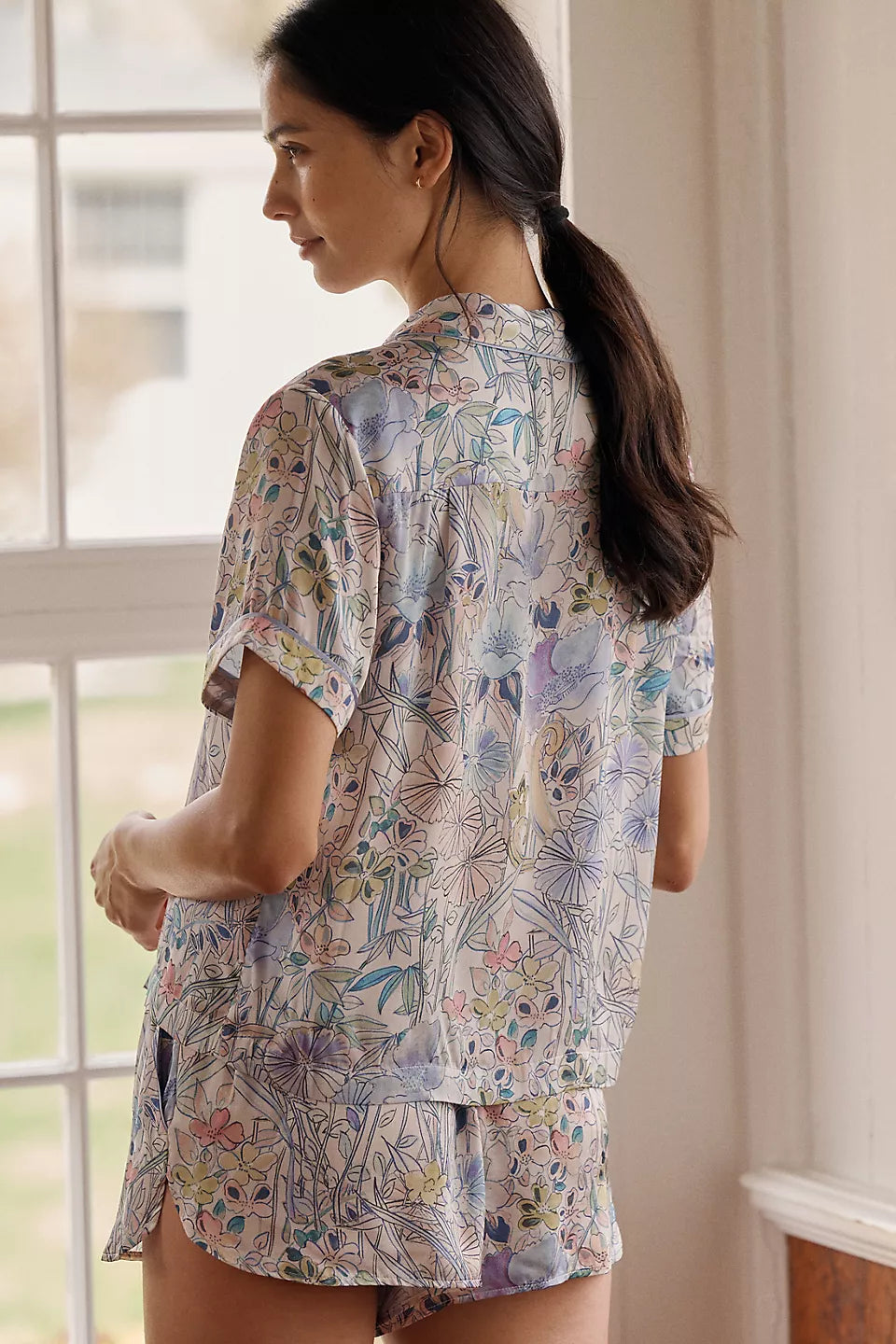 Lyrebird Neela Pajama Top in LB Silky Chartreuse